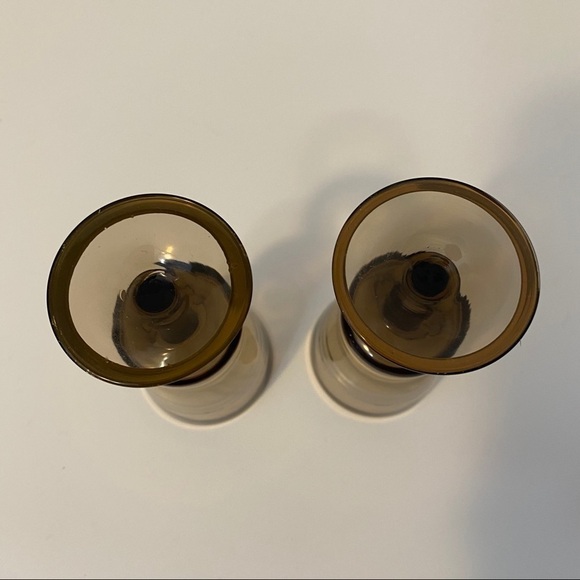 Vintage Smokey Brown Liqueur Glasses set of Two​​​​​ - Picture 3 of 4